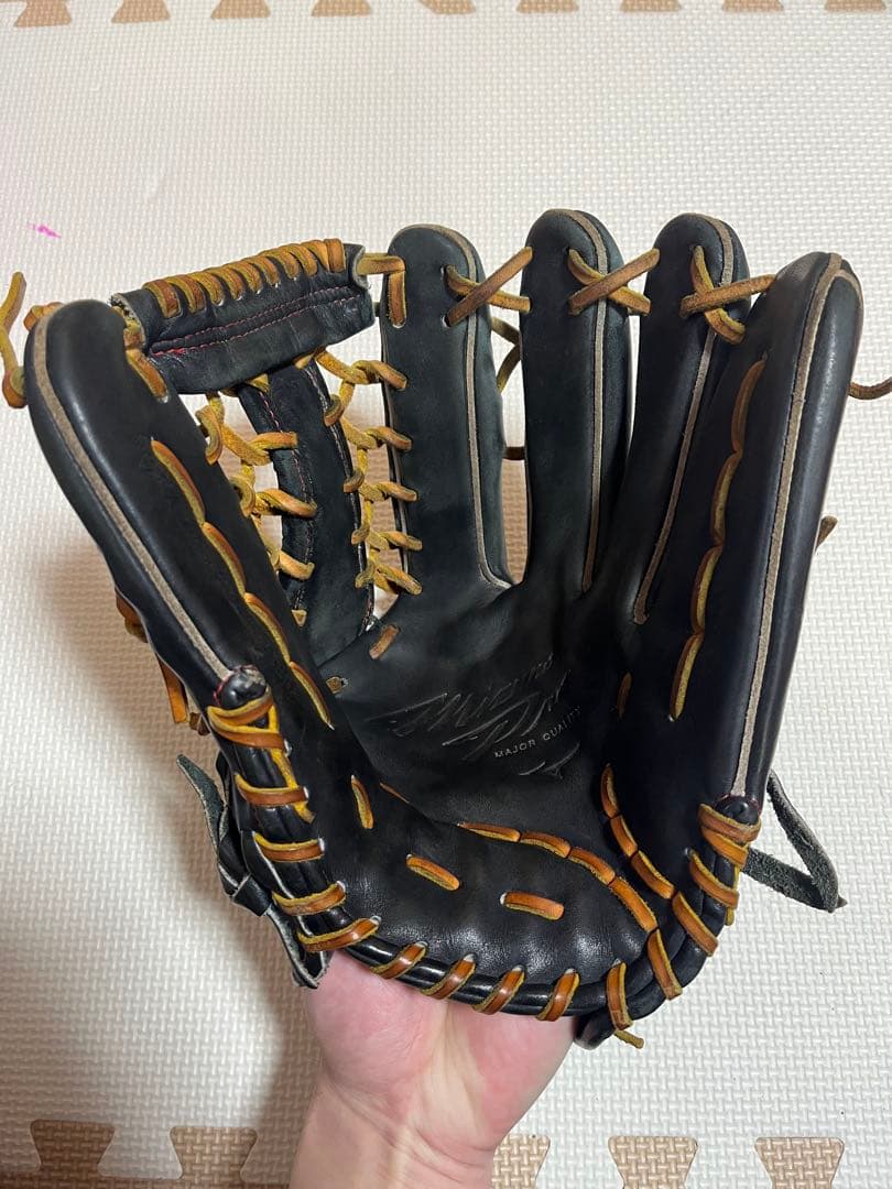 ミズノ 硬式　グローブ 黒　ミズノプロ