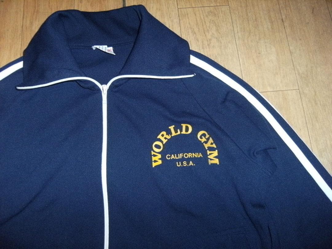 70年代★ゴールドジム,ボディビル,プロレス,格闘技★ワールドジム ジャージ上