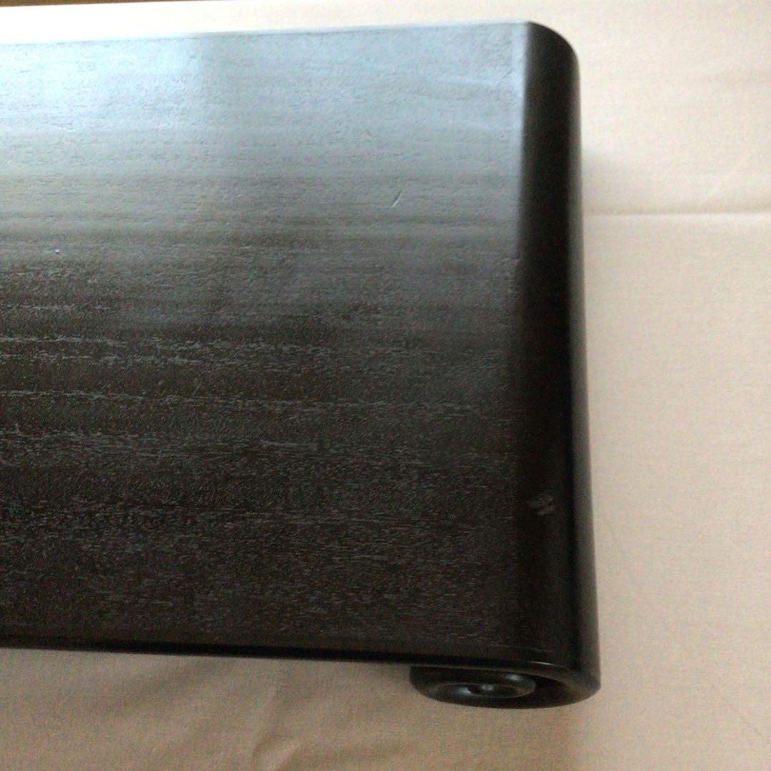 (ふじ印16号)唐木紫檀　花台　巻き足　本漆塗り　茶道具　盆栽台　ビンテージ品