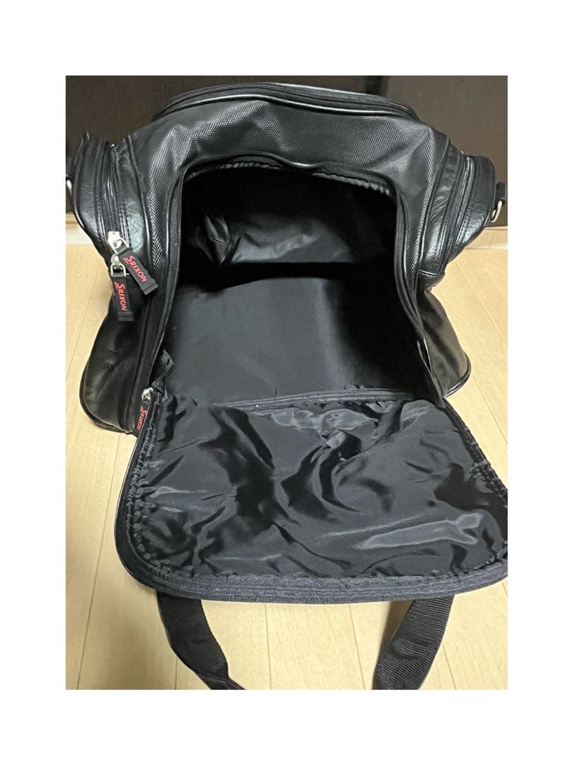 SRIXON レザーボストンバッグ 黒