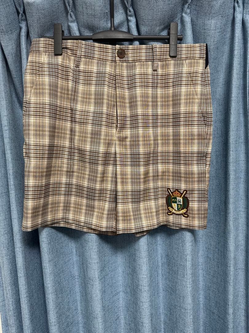 BELLMORE チェック柄 ゴルフパンツ 32