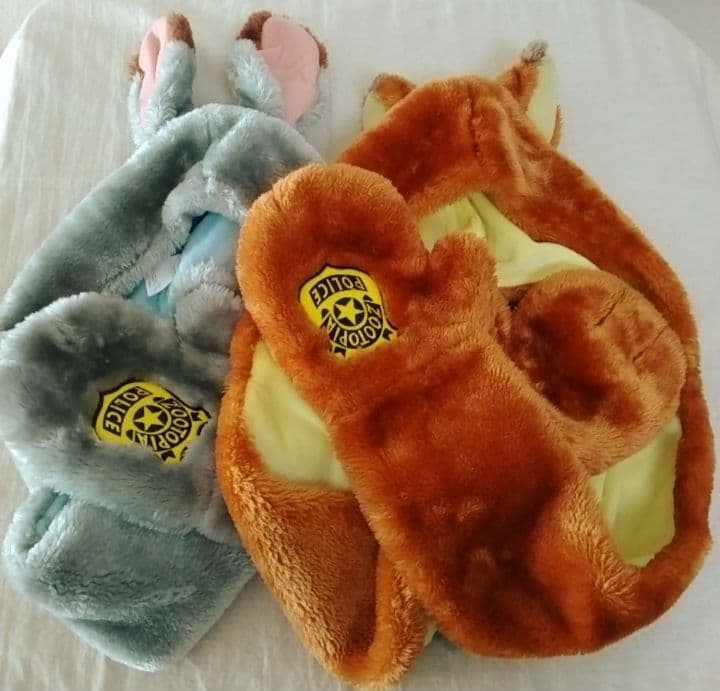 【ペアセット】ズートピア ファンキャップ　マフラー 手袋付 ニック ジュディ