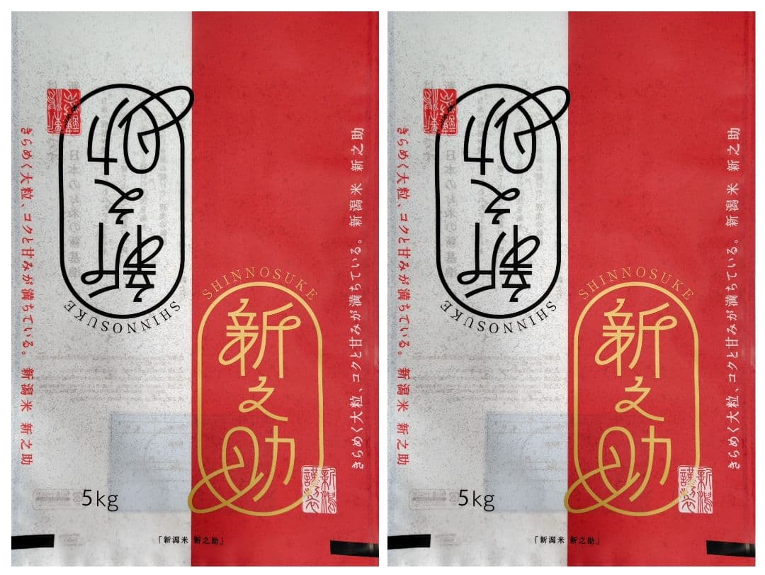 新潟県産新之助５㎏×２袋（令和７年産）