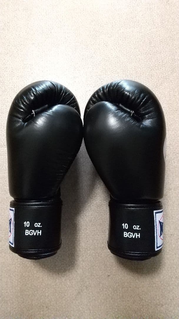 本革製WINDYボクシンググローブ 10oz 黒キックボクシング