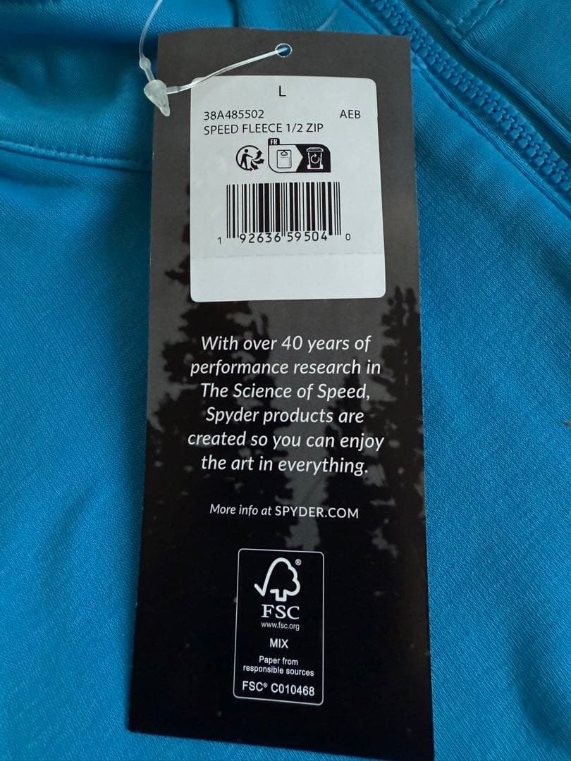 スパイダー SPYDER SPEED FLEECE 1/2 ZIP AEB-L