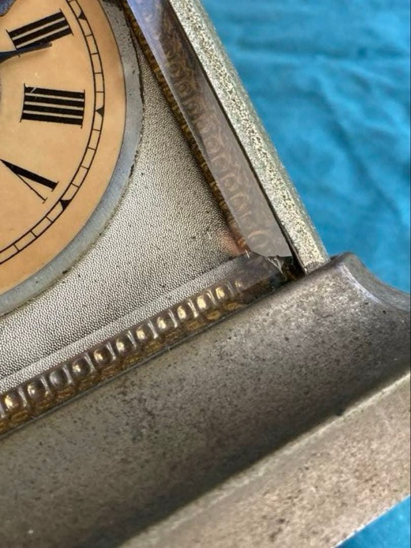 アンティーク ユンハンス /JUNGHANS 枕時計 ゼンマイ時計　双頭鐘