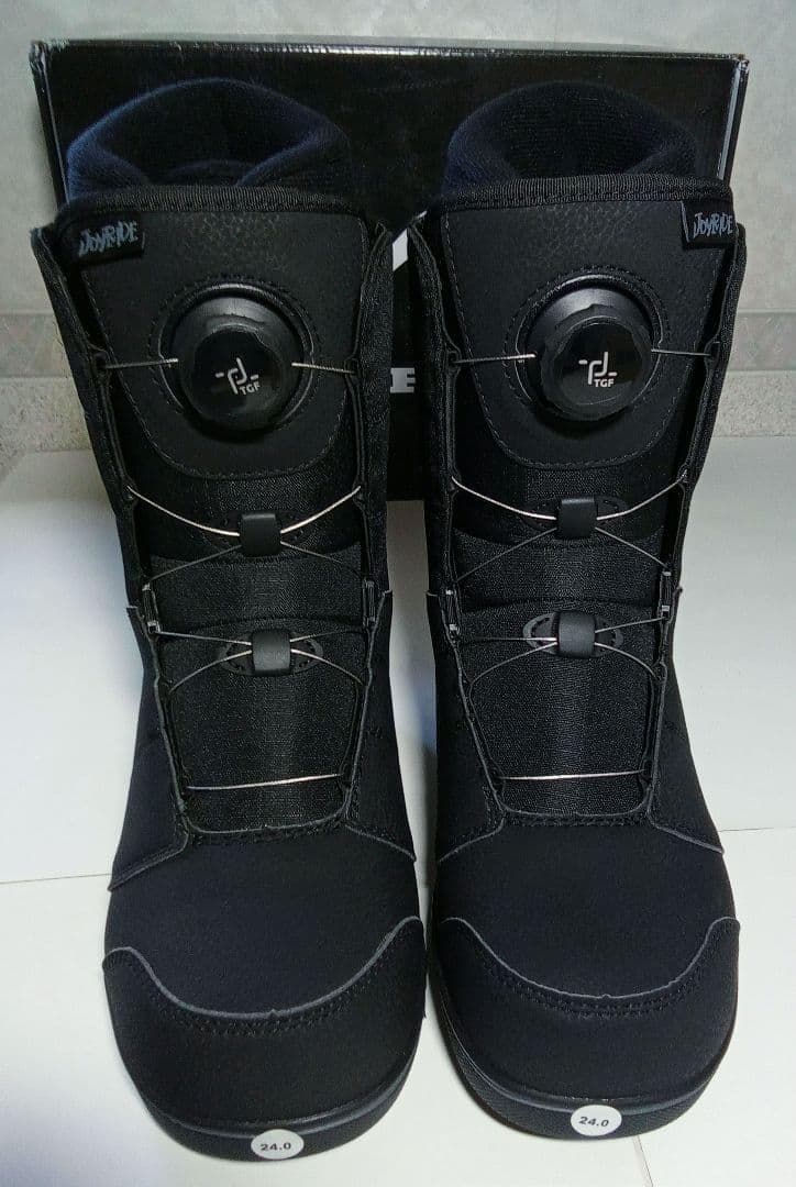 新未使用/JOYRIDE TGFシステム スノーボードブーツ/BLK/24cm