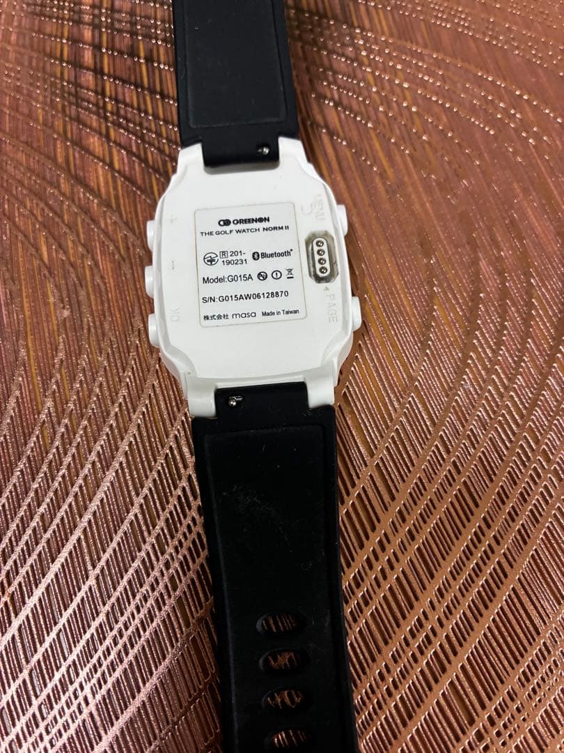 ゴルフ計測器GREENON ザ・ゴルフウォッチ ノルム II 白 ホワイト