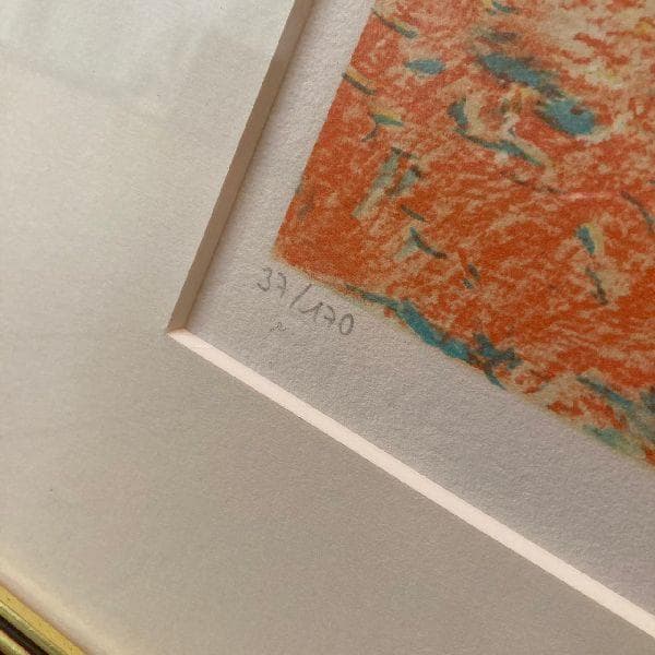 フランス 作家クロード マヌキャン作*37/170部 限定 リトグラフ サイン入