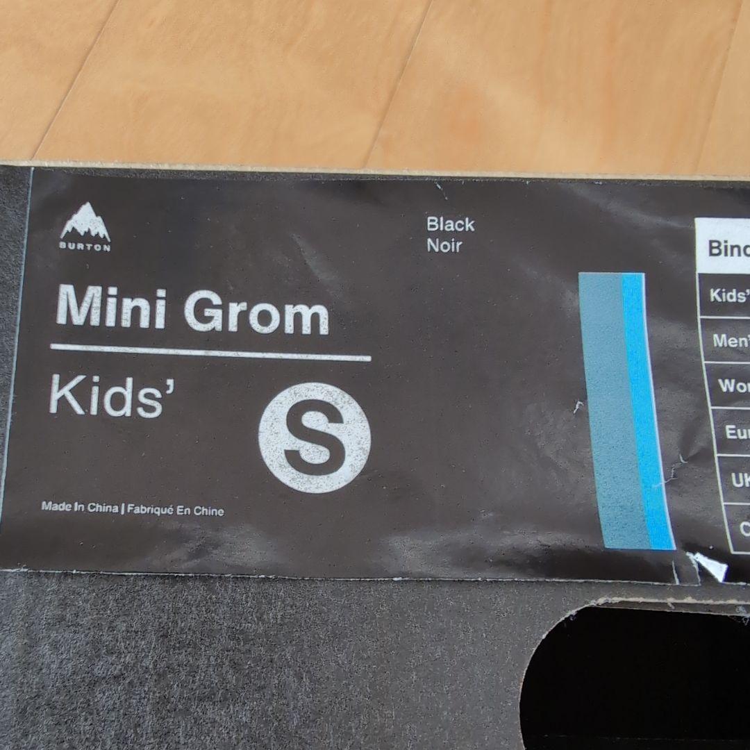 キッズ Burton ミニグロム ディスク スノーボードバインディング S