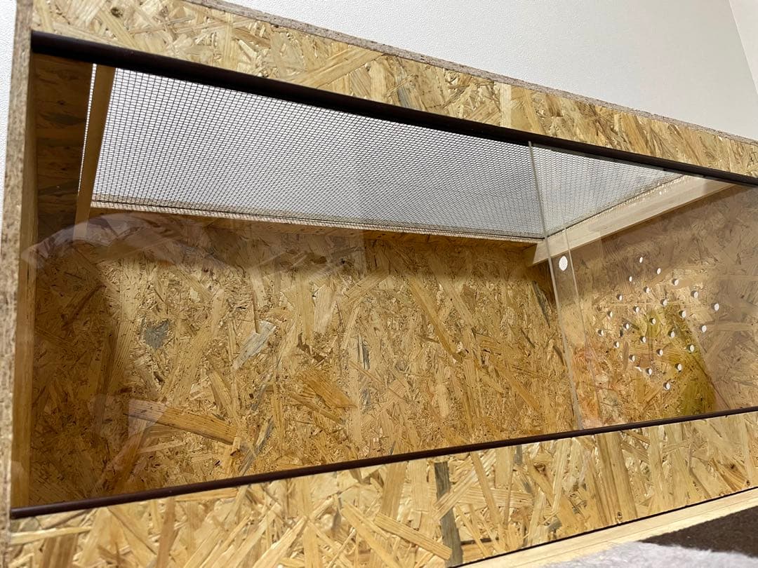 爬虫類ケージ　爬虫類飼育ゲージ　90ラック用サイズ　天井金網仕様