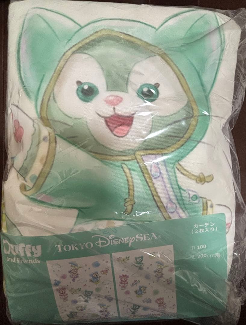 未使用 ディズニーシー ダッフィー ビューティフル レイニーデイズ カーテン