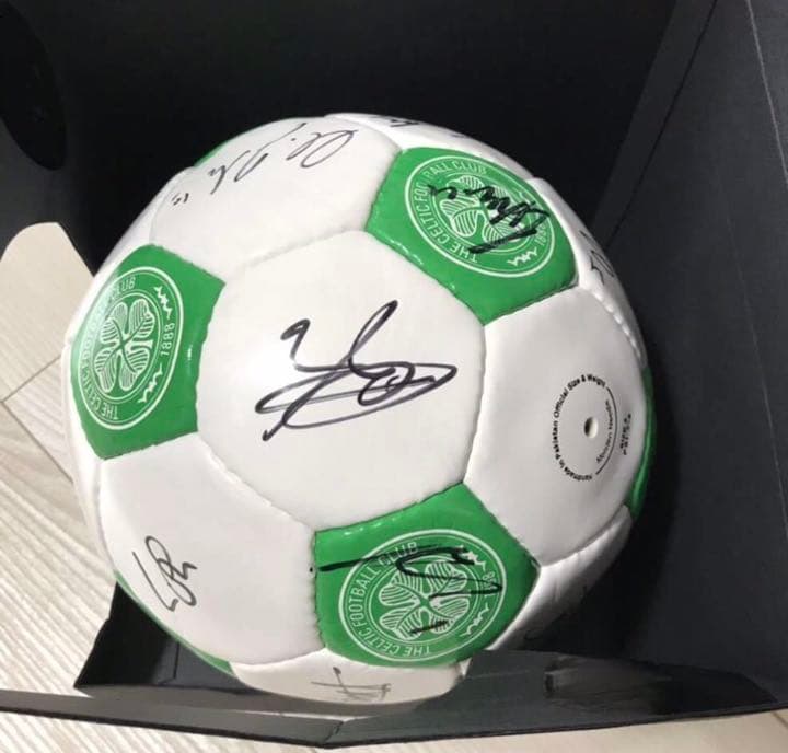 セルティック 21-22 選手 直筆 サインボール 古橋 ジョタ