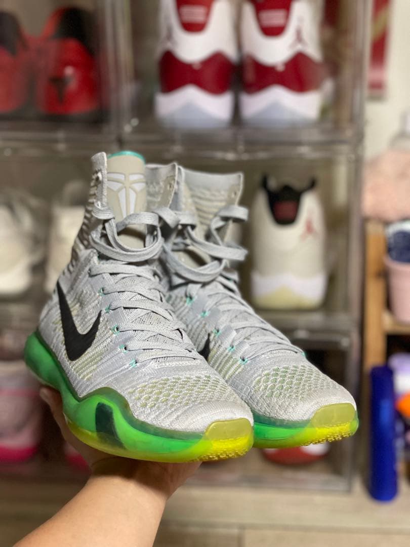 Nike Kobe 11 ハイカットシューズ グレー/グリーン