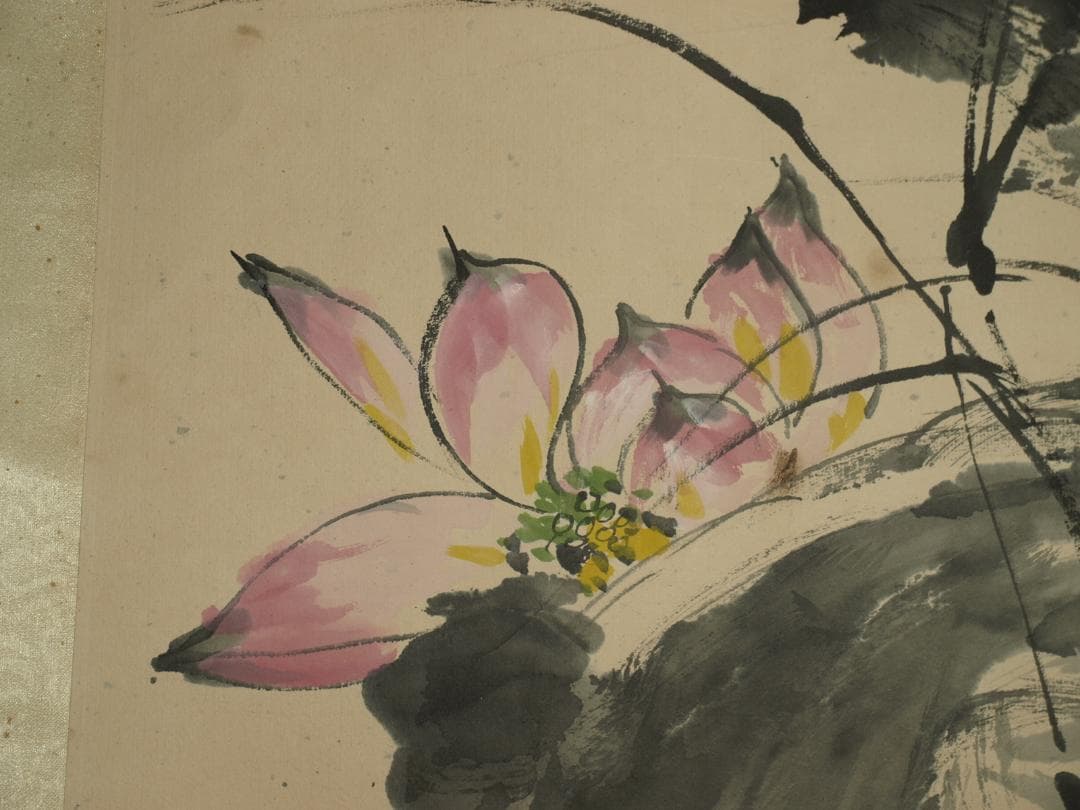 中国明時代の掛軸　作 激安骨董品　肉筆保証　博物館保管品 BD197A10-3