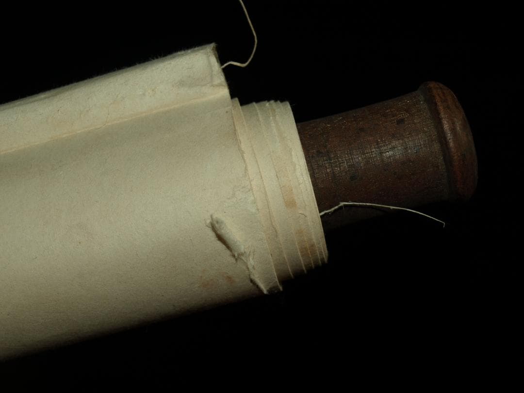 中国明時代の掛軸　作 激安骨董品　肉筆保証　博物館保管品 BD197A10-3