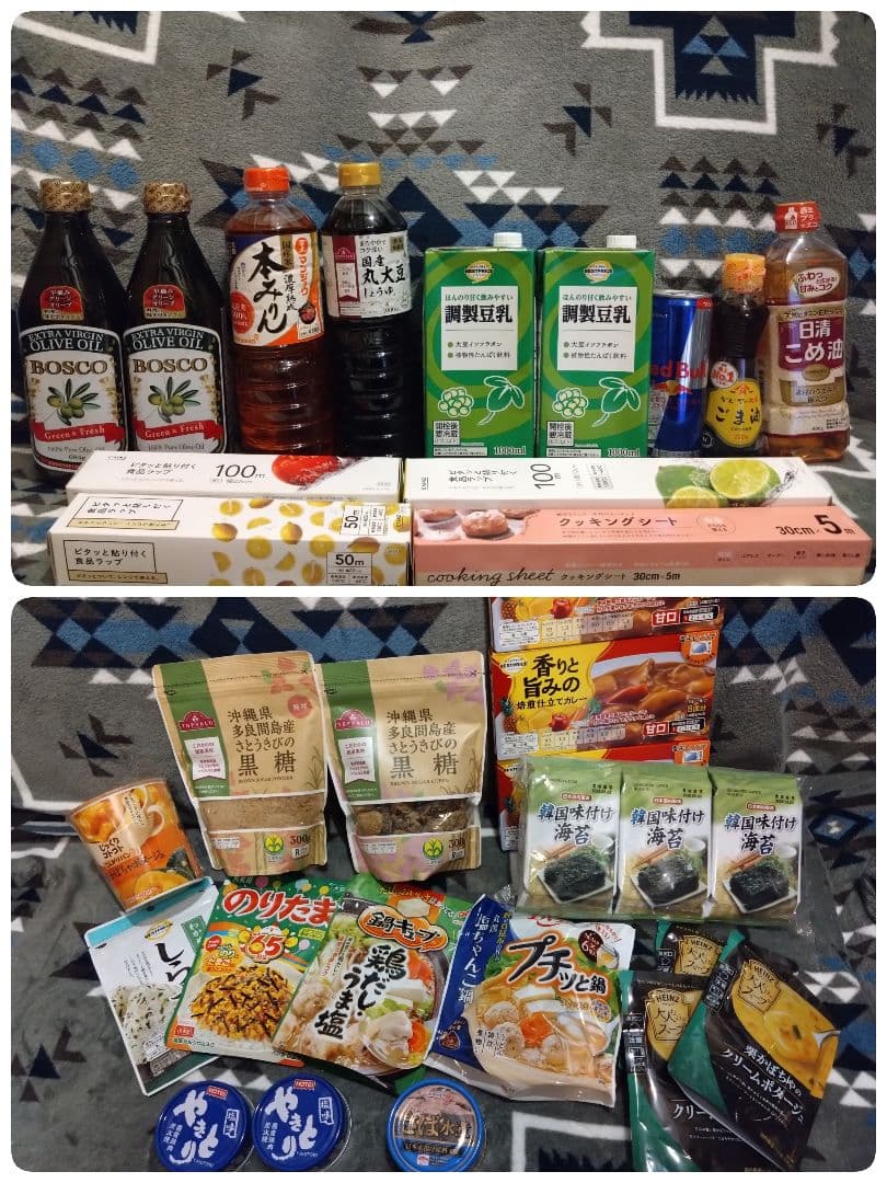 食品まとめ売り　オリーブオイル 　調味料　ラップ　　缶詰