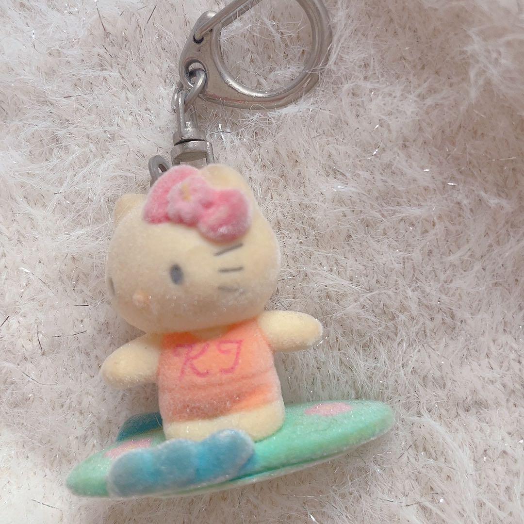 平成　レトロ　サーフィン　日焼けキティ　ガングロキティ　キーホルダー