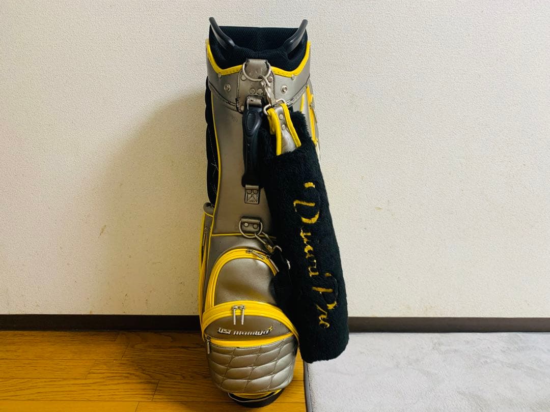 【入手困難数量限定品】アッタスATTASゴルフバッグ グレー/イエロー