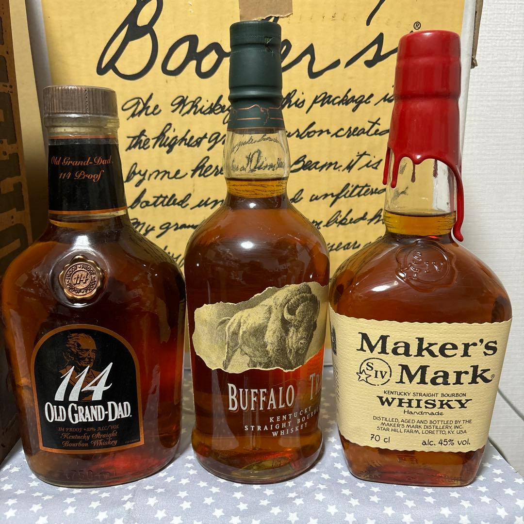 ブッカーズ2023×3本他アメリカンウイスキー 6本セット