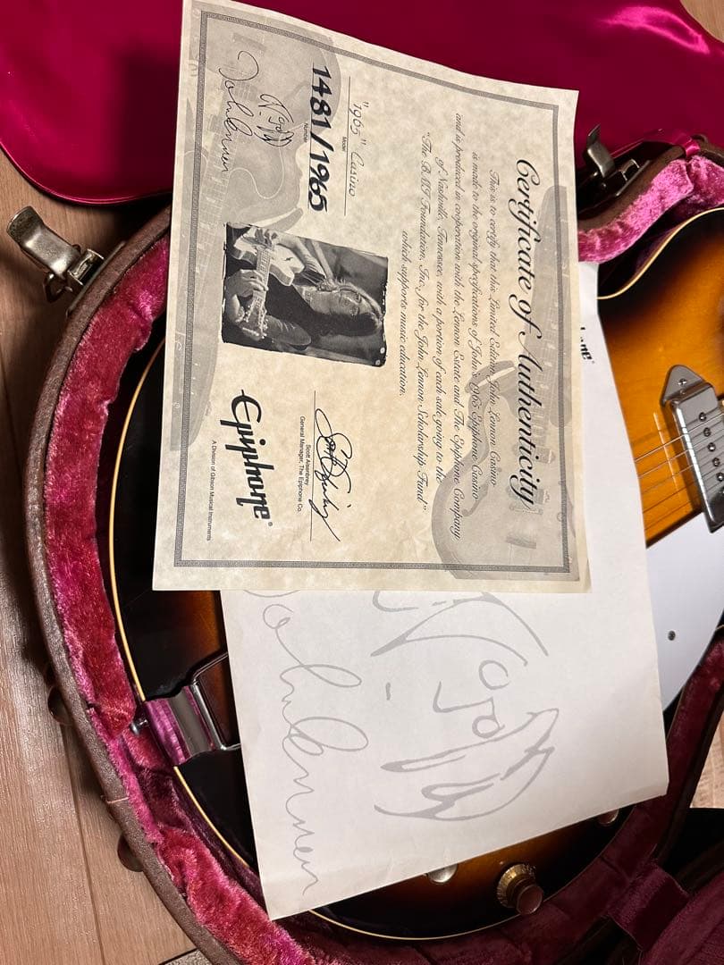 Epiphone ジョンレノン限定1965 本Casino サンバースト