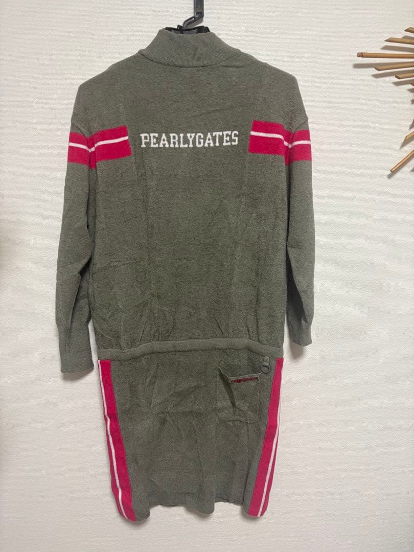 PEARLY GATES レディース ワンピース Mグレー/ピンク