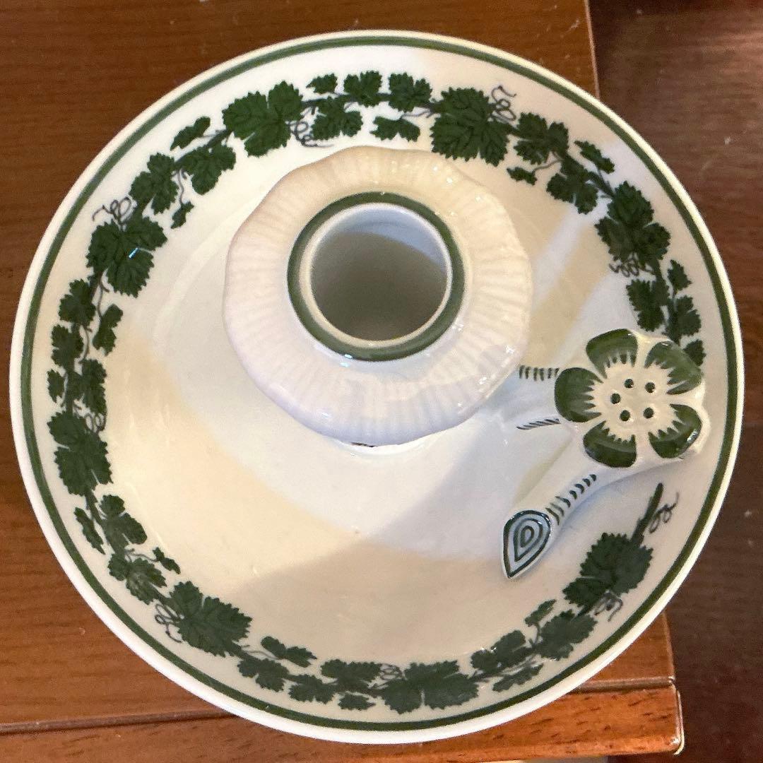 マイセン　葡萄葉キャンドルホルダー