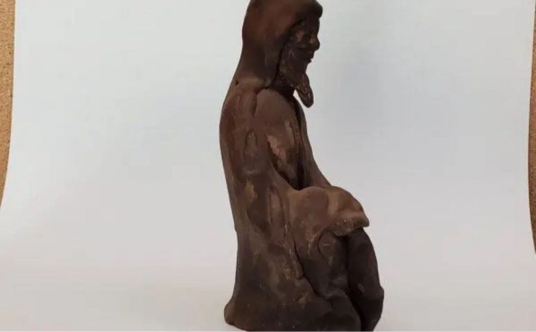 伝統的な陶器の置物 百楽　10.5㎝No.92