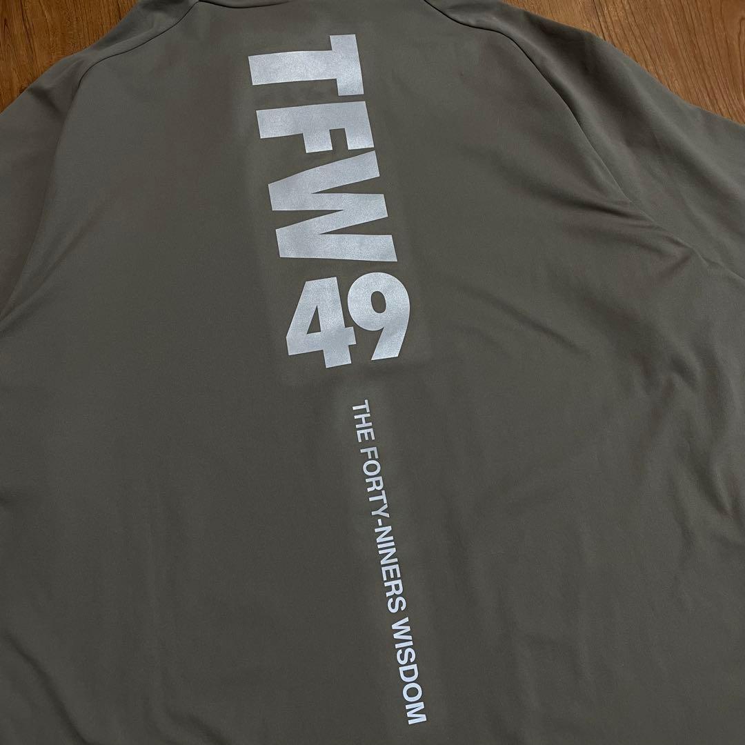 TFW49 ハーフジップ　ロングTシャツ M カーキ　ゴルフ
