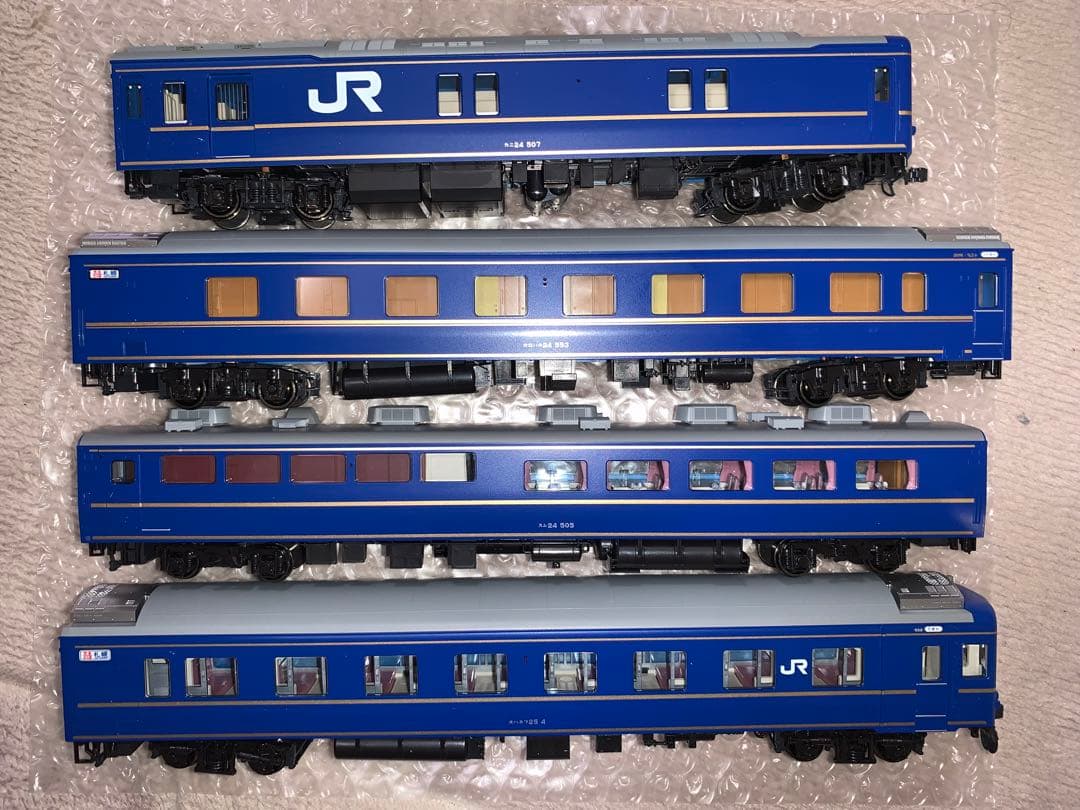 KATO HOゲージ 3-515 24系 寝台特急 北斗星 4両基本セット