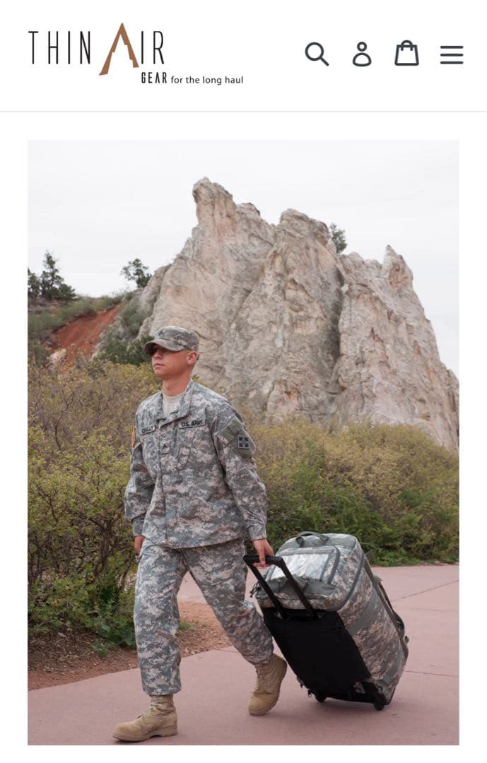 米軍　THIN AIR GEAR DEPLOYMENT BAG（RLCS）