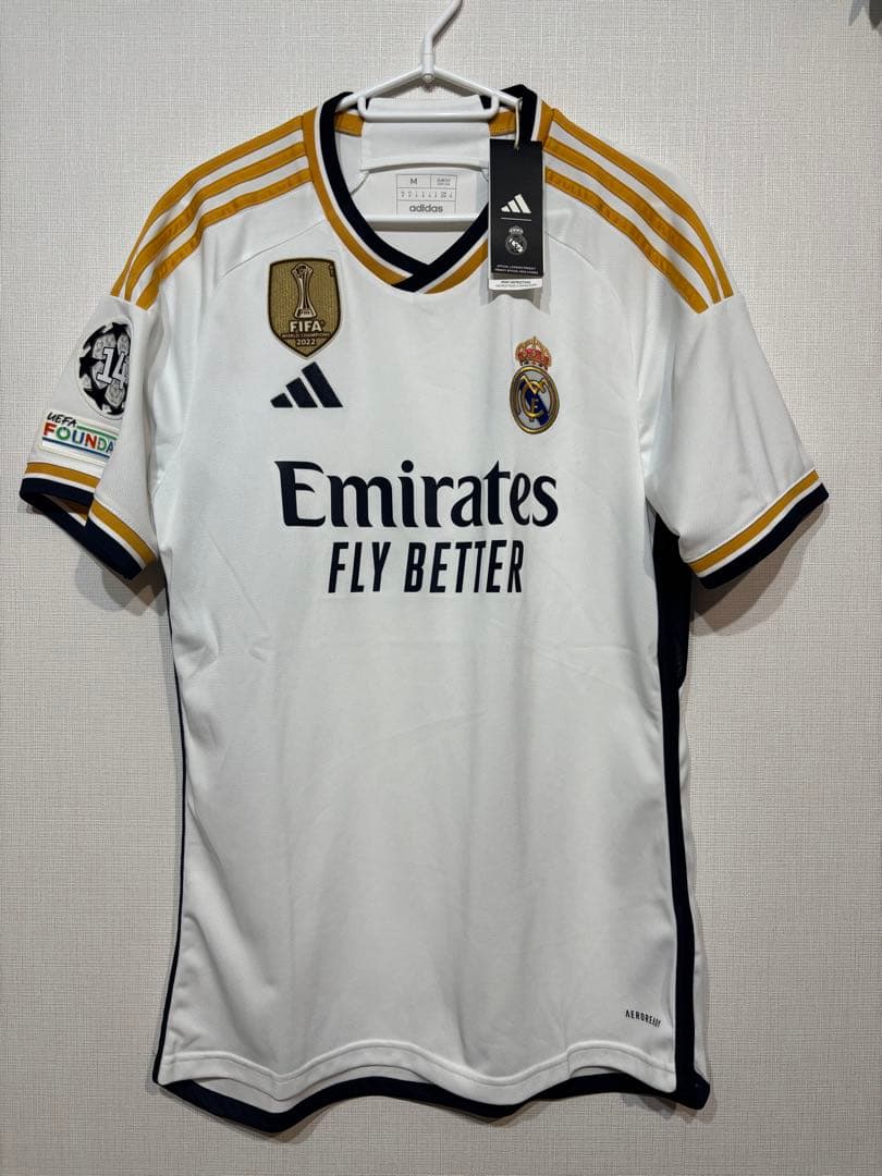【新品タグ付き】23-24 レアル・マドリー ホームユニフォーム