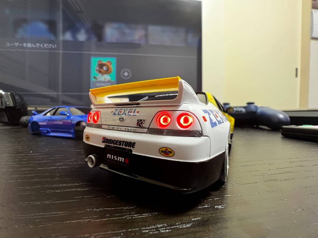 ミニッツ　R33 ニスモ　フルLED フルエアロ　写真追加