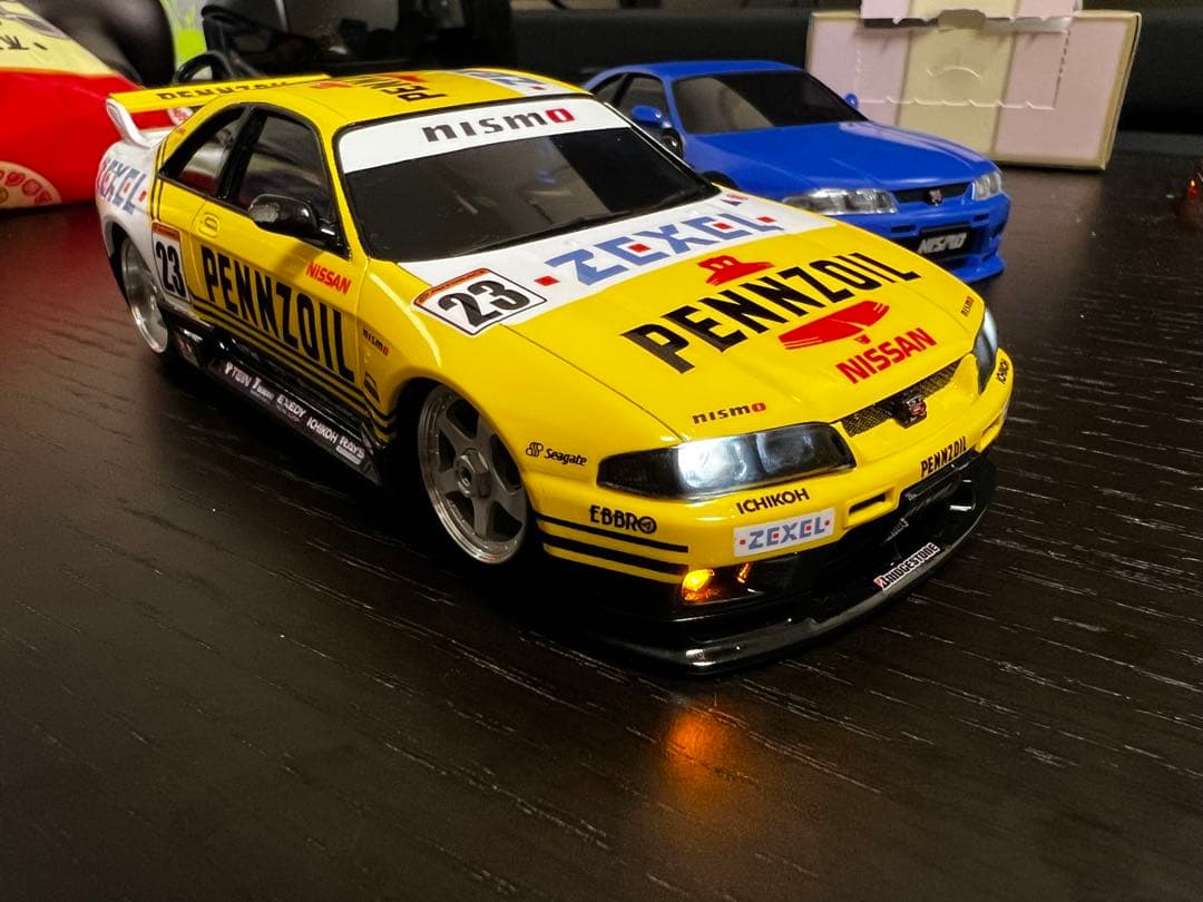 ミニッツ　R33 ニスモ　フルLED フルエアロ　写真追加