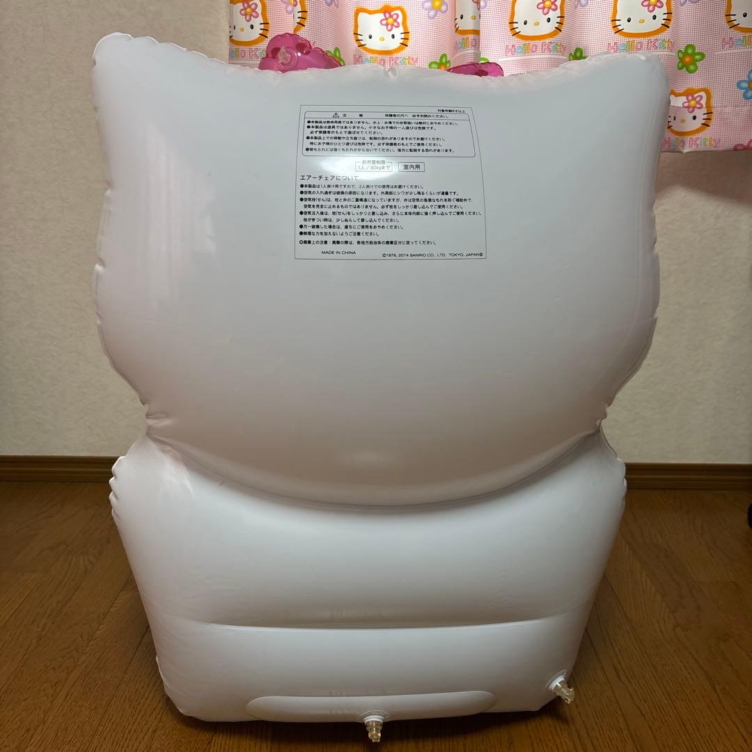 ハローキティ サンリオ当たりくじ　エアーチェア 透明 ピンク