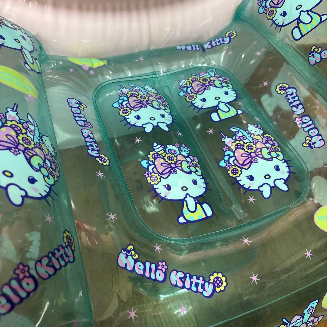 ハローキティ サンリオ当たりくじ　エアーチェア 透明 ピンク