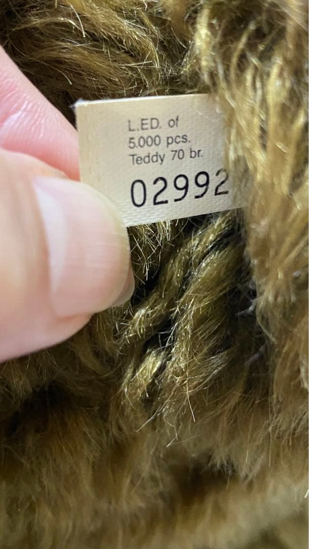 【激レア】テディベア【シュタイフ1907年レプリカ　1993年製