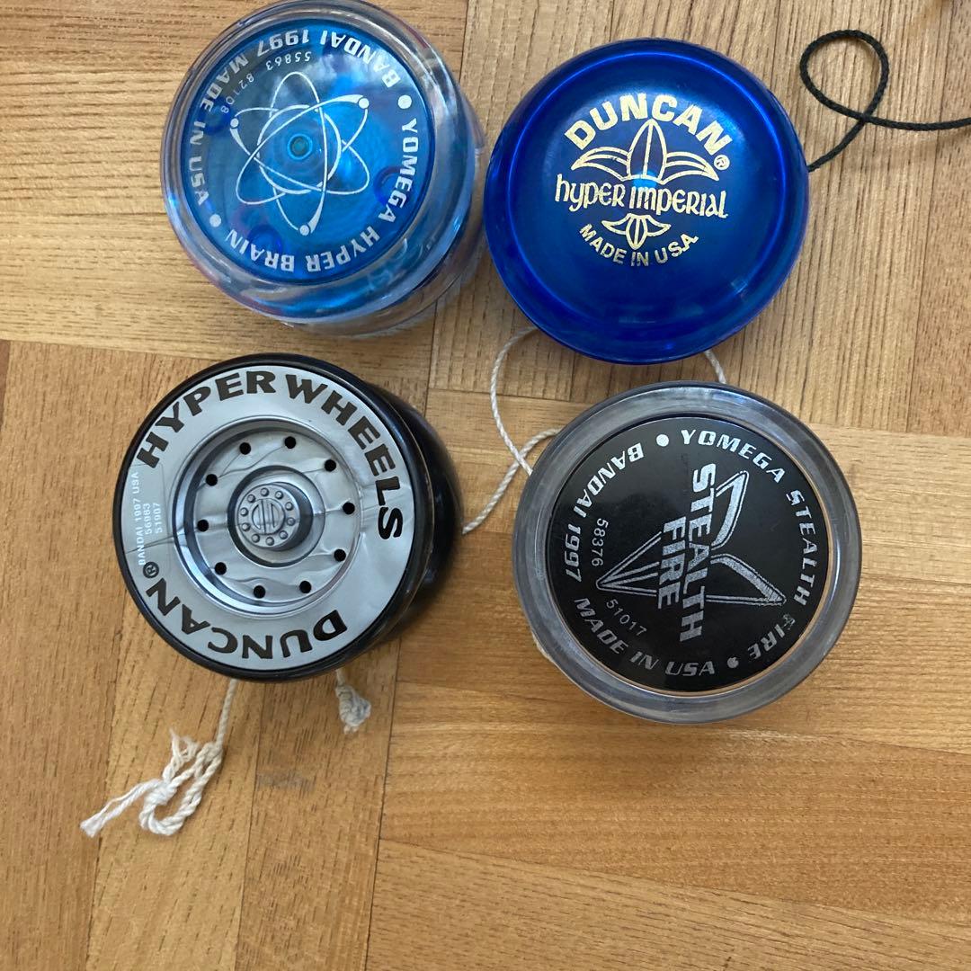 Duncan他ハイパーヨーヨー 9個ミニ5個ウッドベアリングセット ポスター付き