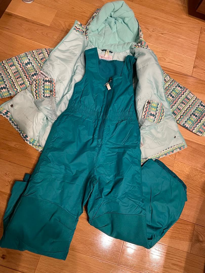 クリーニング済み　コロンビア　フロスティスロープセット　6-7y(xs) スキー