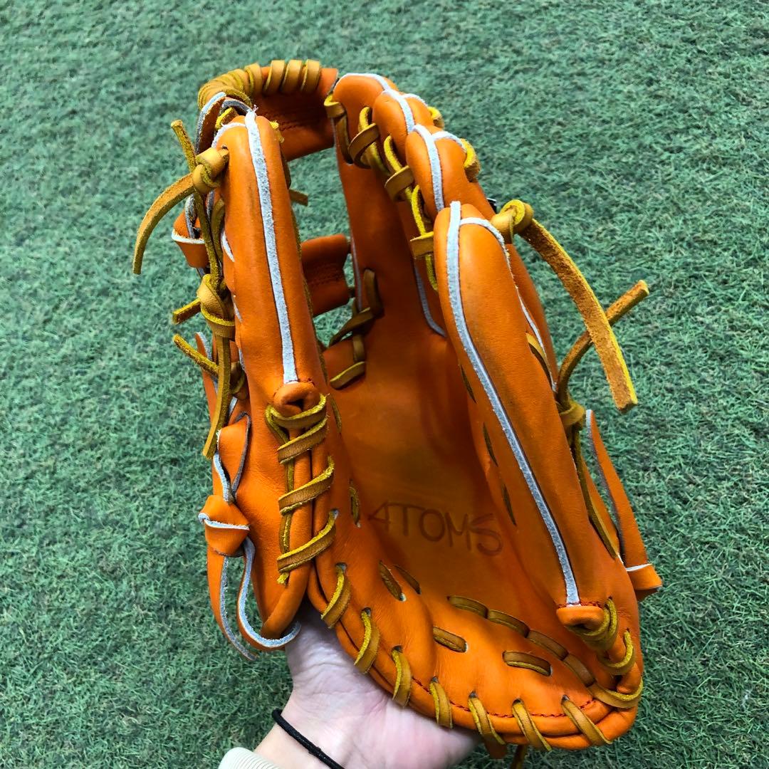 限定AGL-401C アトムズ　メーカー型付け済グラブ オレンジ