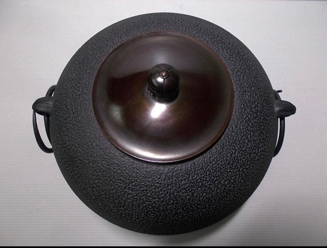 茶道具　鉄釜