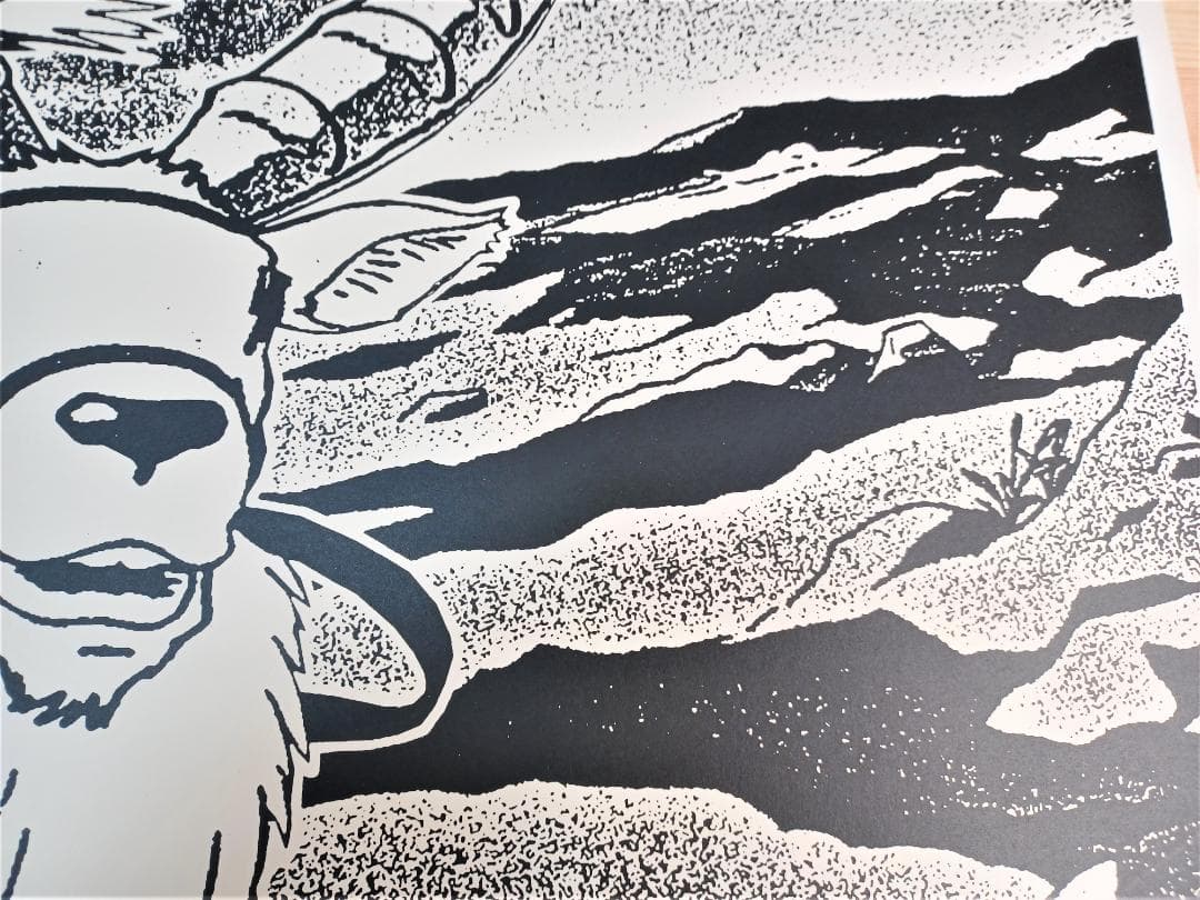 もののけ姫 サン・アシタカ　60枚限定スタジオジブリシルクスクリーンプリント