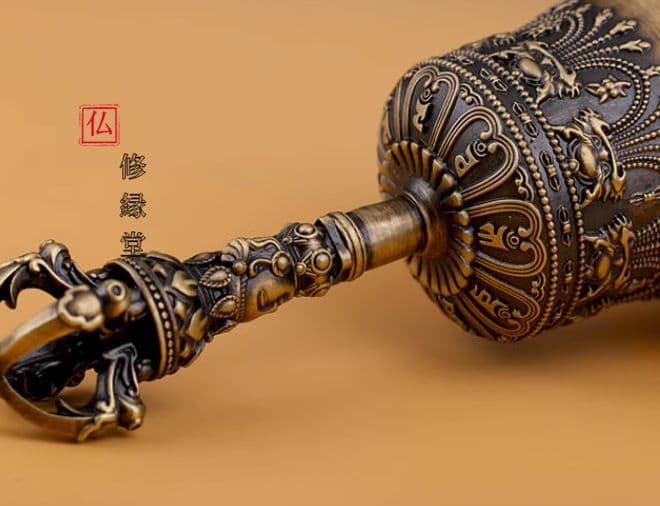 【修縁堂】真言宗 法器 五鈷金剛鈴 金剛杵 寺院用仏具