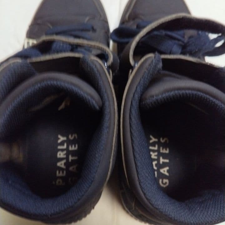 ⭐美品⭐パーリーゲイツ⭐ハイカット⭐ゴルフ⭐シューズ⭐濃紺⭐24.5⭐