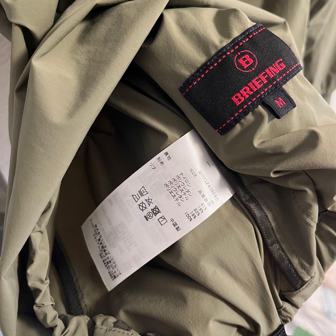 BRIEFING WIND HOODIEフード付きジャケット オリーブ　M