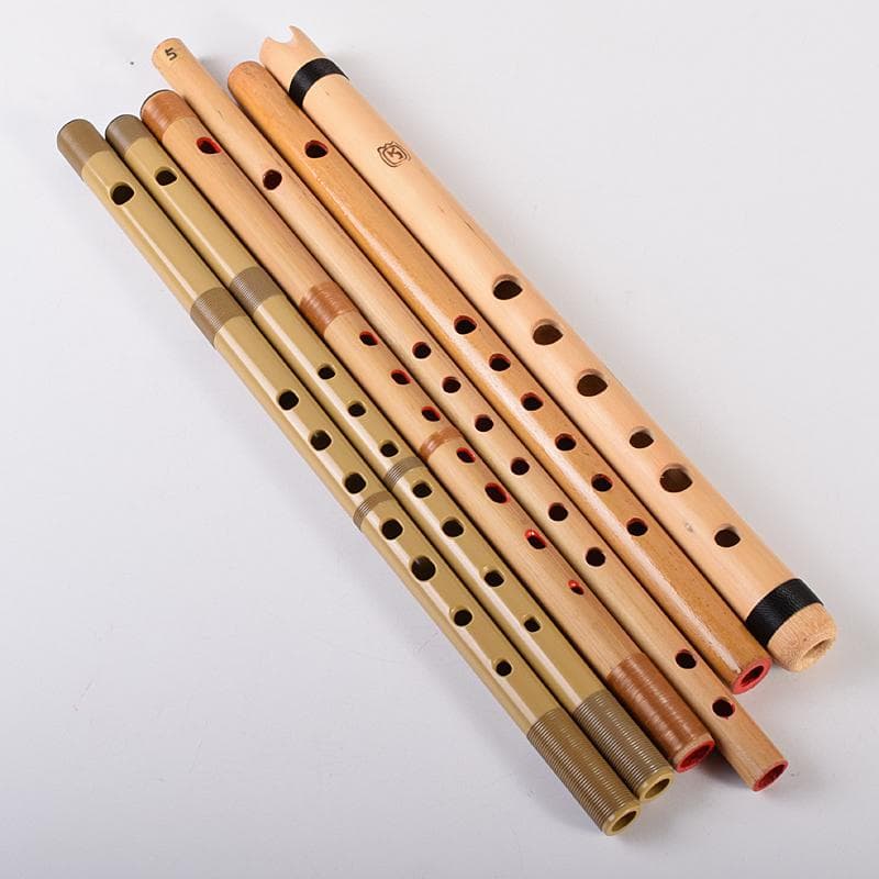 篠笛　スズキ　竹製　銀鈴　プラスチック　童子　七・八本調子　六本　V　R7808