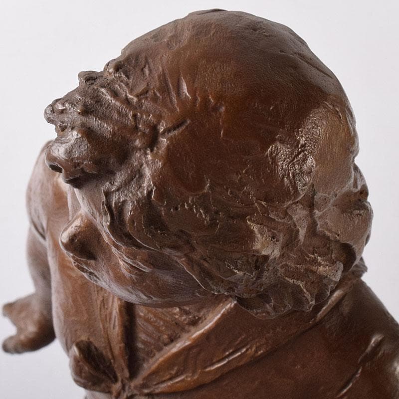 純作　ブロンズ像　少女像　置物　高さ約40cm　重さ約4.24㎏　VR8157H