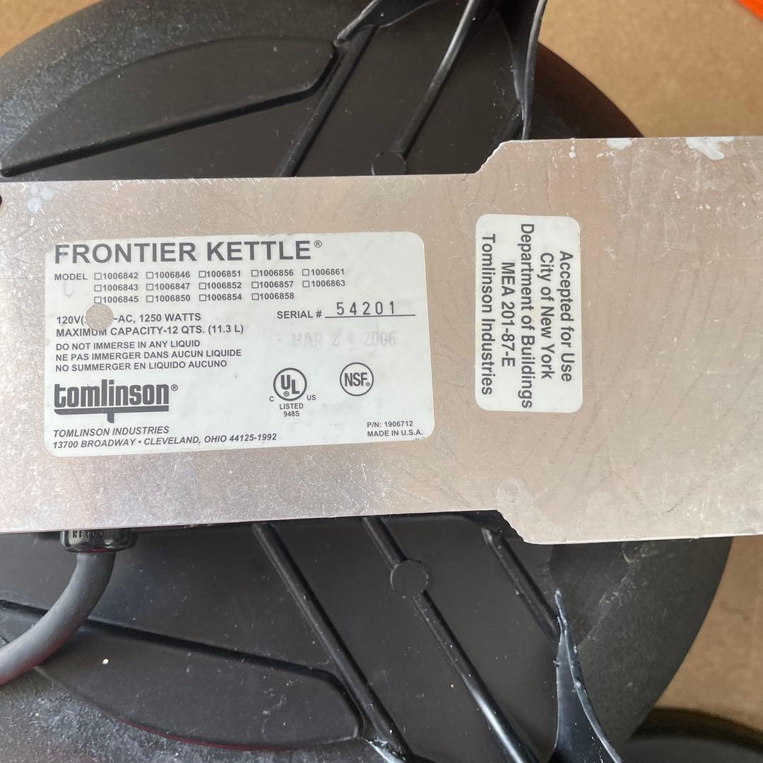トムリンソン　電気　スープケトル　DXフロンティア　未使用保管品