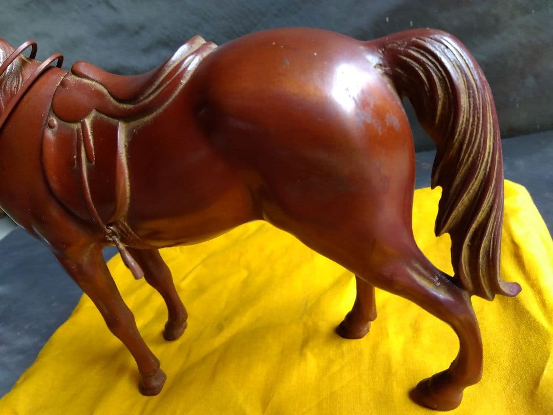 鋳銅　馬　置物