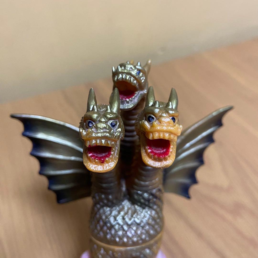 【当時物】ポピー キングザウルスシリーズ キングギドラ ソフビ 5423